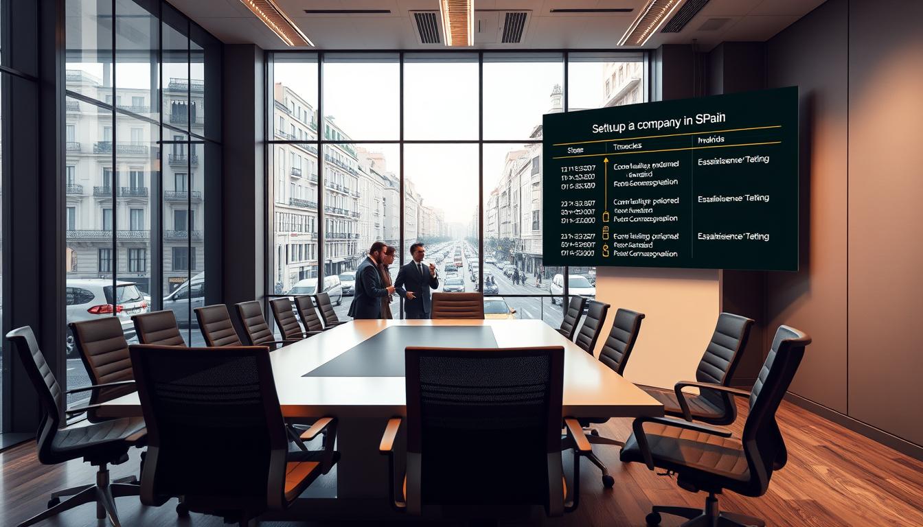 company setup timescales in Spain