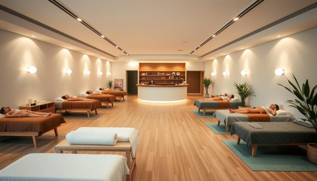 Modern wellness center in Spain offering holistic health services, representing wellness business opportunities